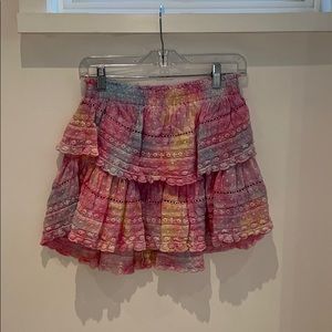 Love Shack Fancy Ruffle Mini Skirt